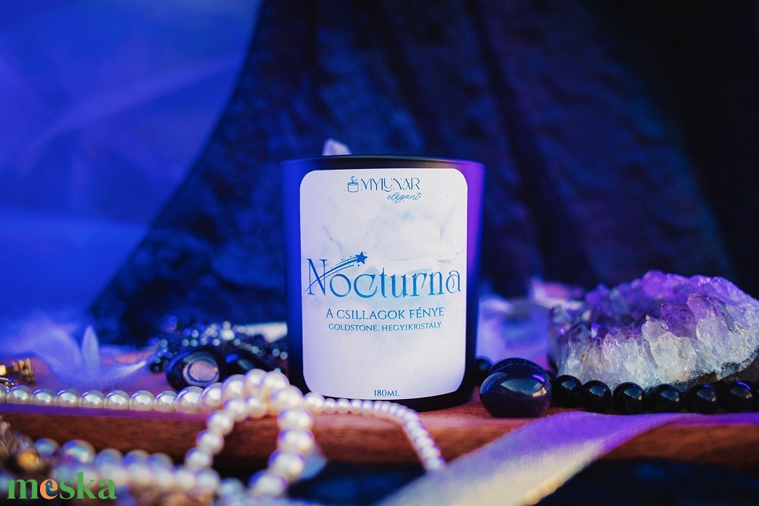 Nocturna szójaviasz illatgyertya - otthon & életmód - gyertya, illat, aroma - gyertya - Meska.hu