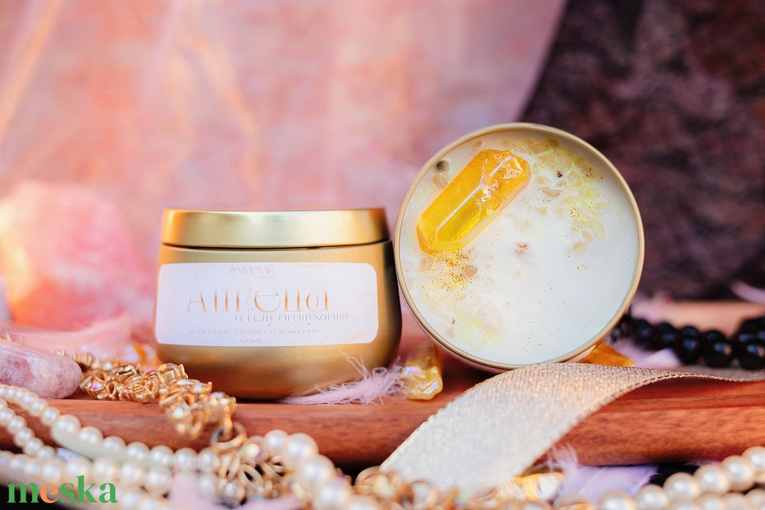 Aurena szójaviasz illatgyertya - otthon & életmód - gyertya, illat, aroma - gyertya - Meska.hu