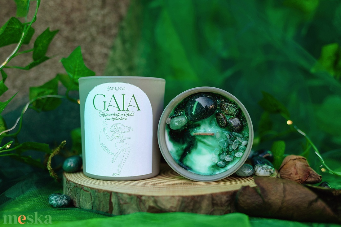 Gaia szójaviasz illatgyertya - otthon & életmód - gyertya, illat, aroma - gyertya - Meska.hu