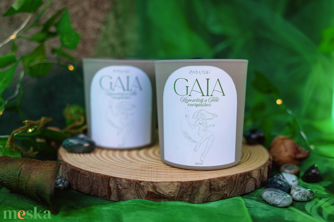Gaia szójaviasz illatgyertya - otthon & életmód - gyertya, illat, aroma - gyertya - Meska.hu