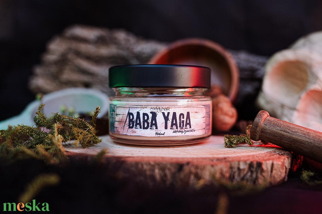Baba Yaga szójaviasz illatgyertya - otthon & életmód - gyertya, illat, aroma - gyertya - Meska.hu