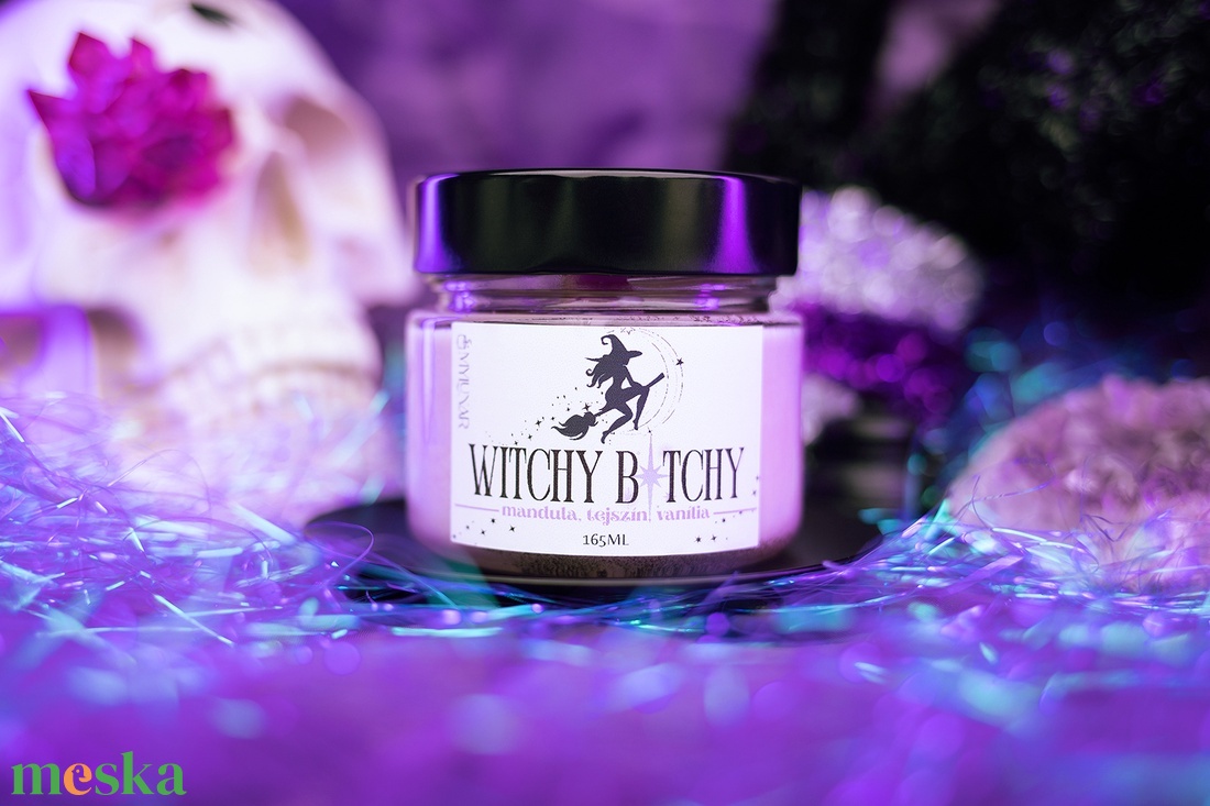 Witchy Bitchy szójaviasz illatgyertya - otthon & életmód - gyertya, illat, aroma - gyertya - Meska.hu