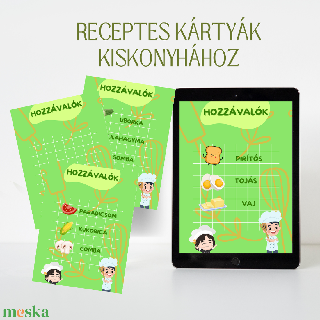 Fejlesztőjáték kártyacsomag - kiskonyhához - játék & sport - készségfejlesztő és logikai játék - oktató játékok - Meska.hu Fejlesztőjáték kártyacsomag - kiskonyhához - játék & sport - készségfejlesztő és logikai játék - oktató játékok - Meska.hu
