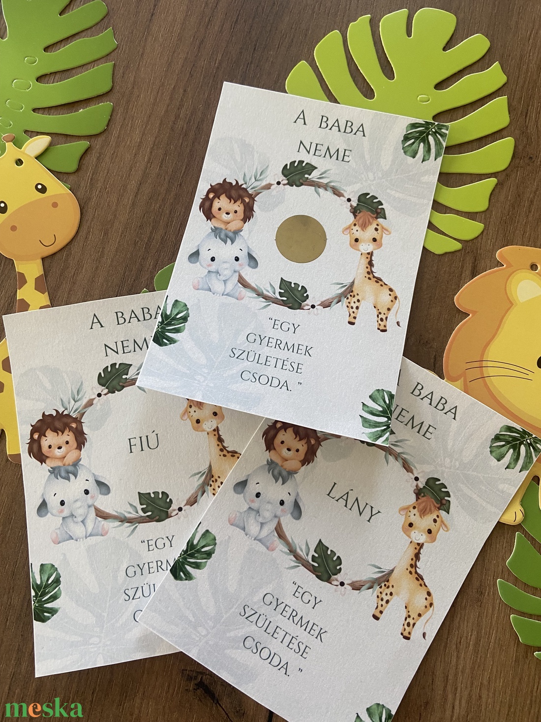 Kaparós babaneme sorsjegy/Gender reveal kaparós/Fiú vagy lány kaparós - otthon & életmód - papír, írószer - ajándékozás kellékei - ajándék sorsjegy - Meska.hu