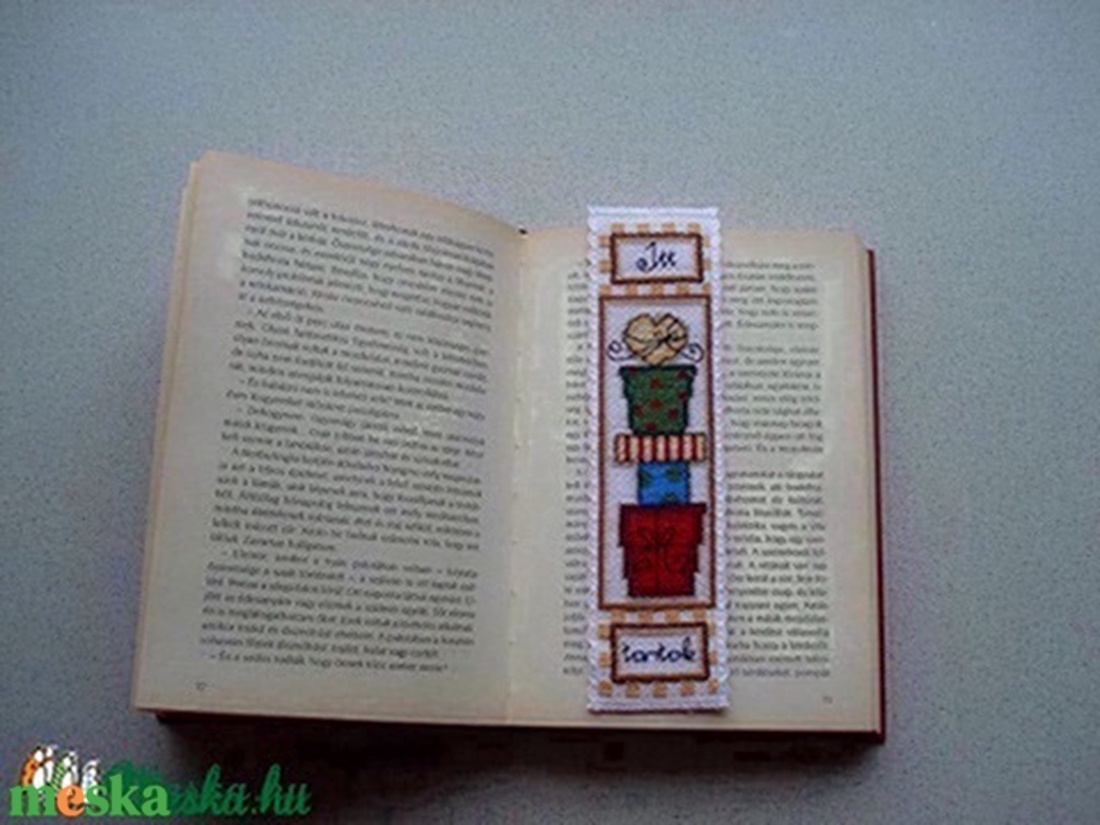 Karácsonyi könyvjelző - könyv & zene - könyvjelző - Meska.hu