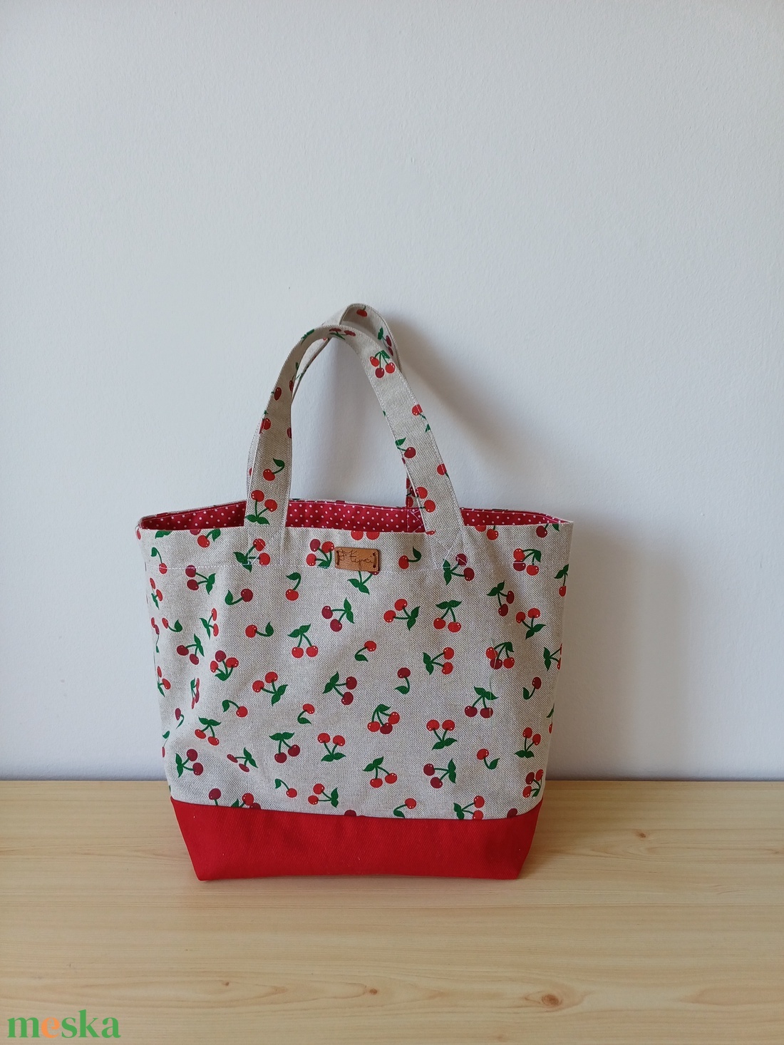 Táska behúzható tetővel - táska & tok - bevásárlás & shopper táska - shopper, textiltáska, szatyor - Meska.hu