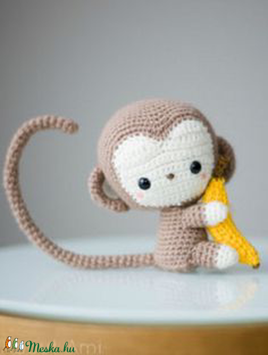 Kis maki - horgolt majom figura -  - Meska.hu