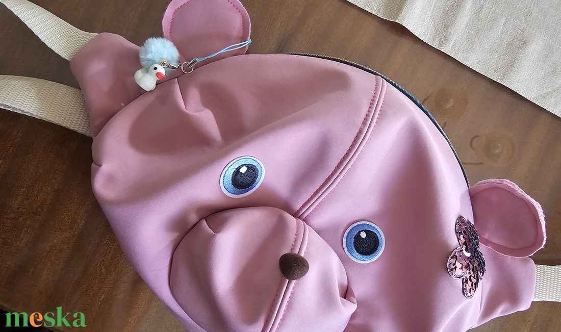 Rózsaszín teddybag - táska & tok - variálható táska - Meska.hu