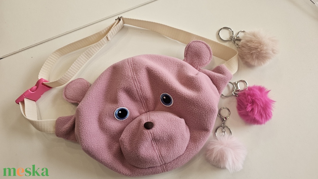 Rózsaszín teddybag - táska & tok - variálható táska - Meska.hu