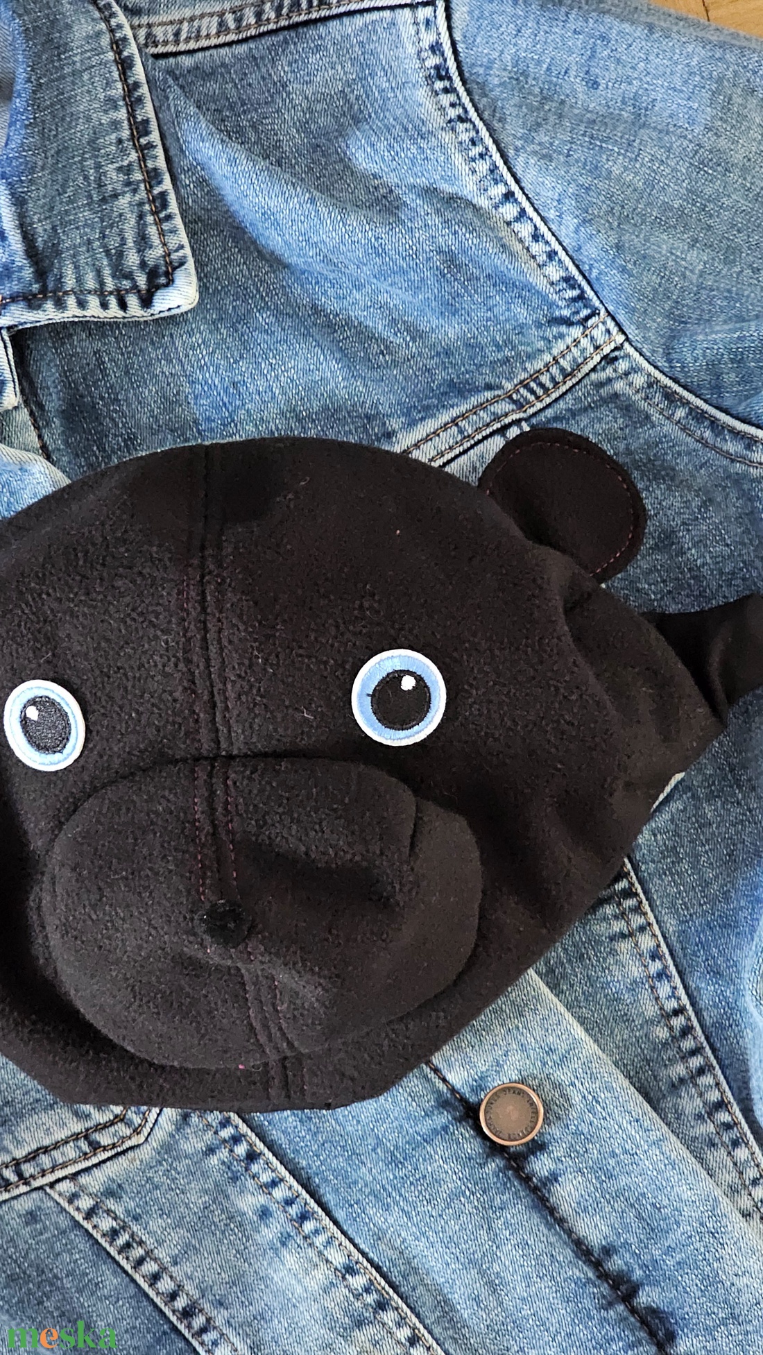 Fekete softshell teddybag - táska & tok - övtáska - Meska.hu