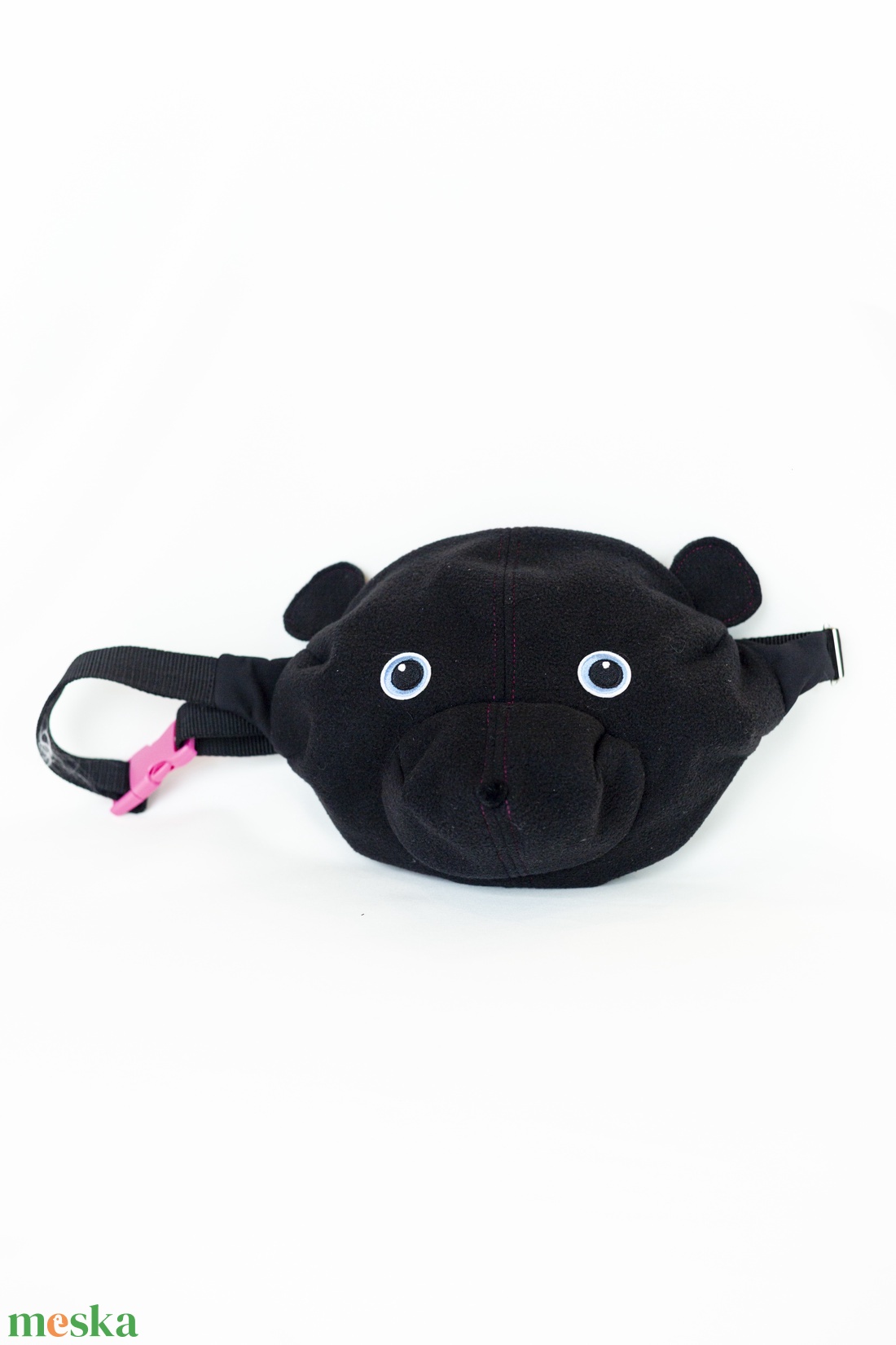 Fekete softshell teddybag - táska & tok - övtáska - Meska.hu