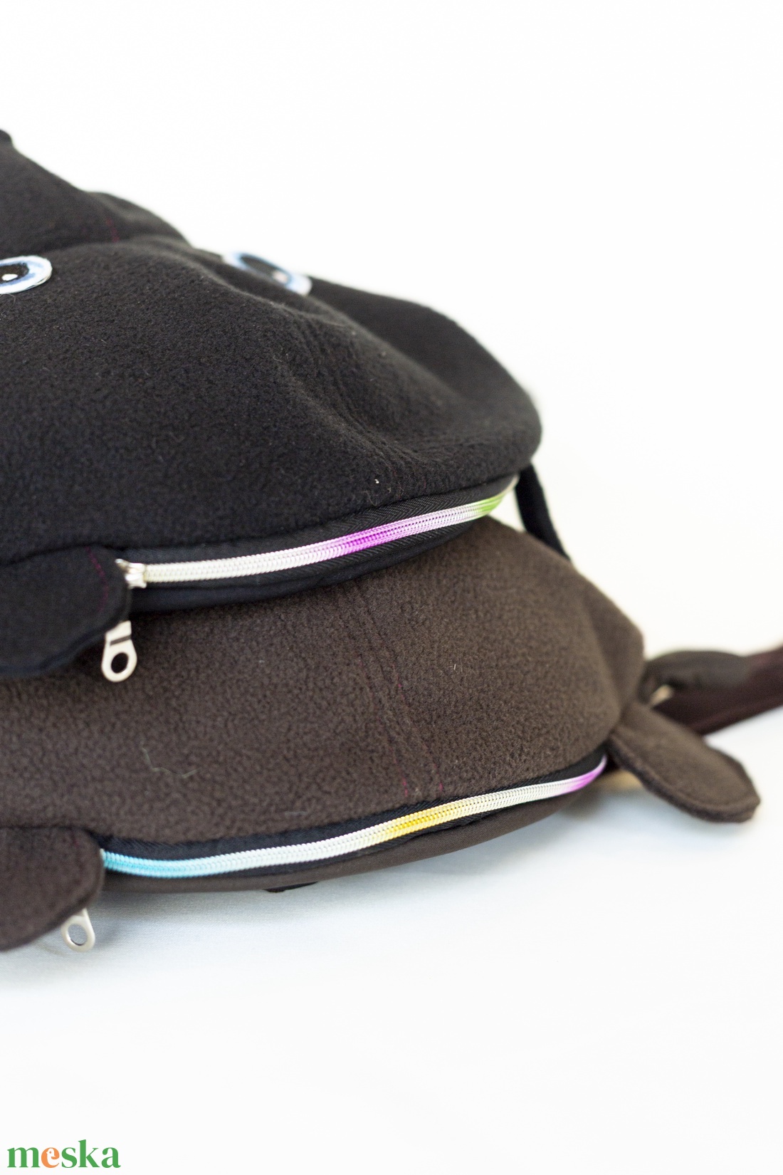 Barna softshell teddybag - táska & tok - övtáska - Meska.hu