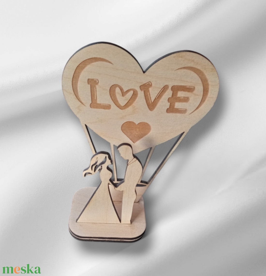 Szerelmes pár  - esküvő - dekoráció - asztaldísz - Meska.hu