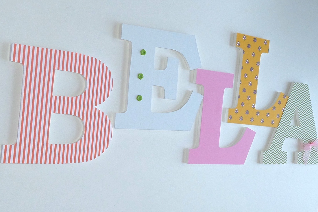 BELLA 20 cm-es betűk babaszobába - - Meska.hu BELLA 20 cm-es betűk babaszobába - - Meska.hu