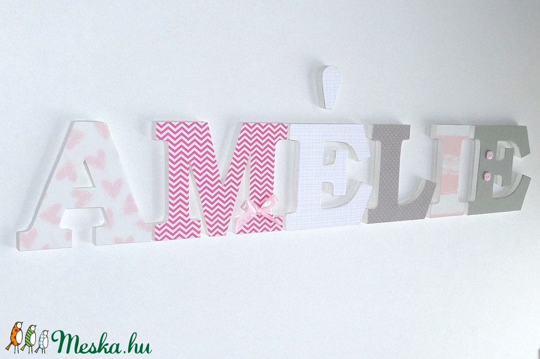12 cm-es betűk babaszobába, gyerekszobába - - Meska.hu 12 cm-es betűk babaszobába, gyerekszobába - - Meska.hu