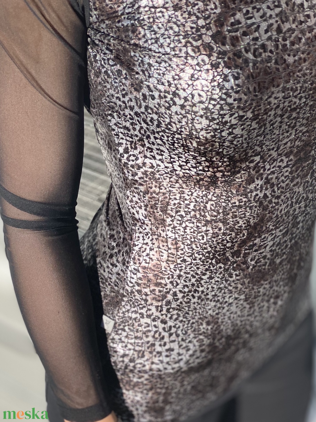 Tüll ujjas felső - ruha & divat - női ruha - póló, felső - Meska.hu