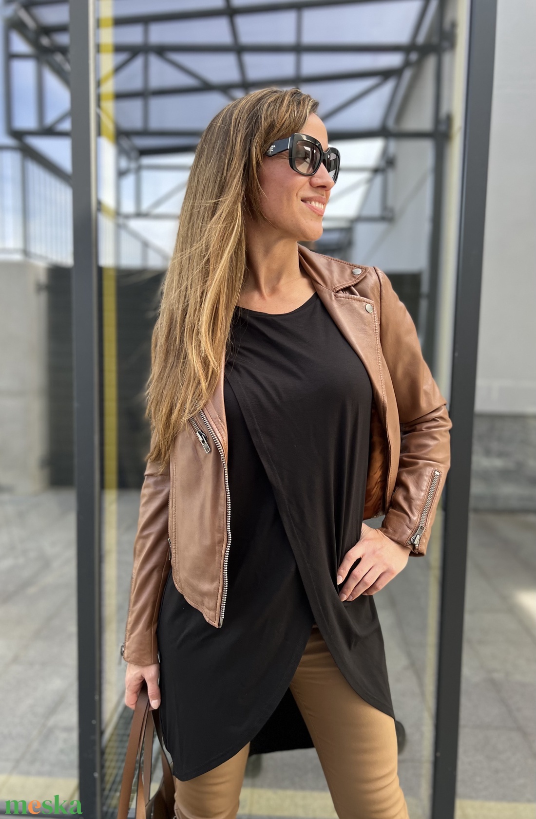 Bő fekete tunika - ruha & divat - női ruha - tunika - Meska.hu