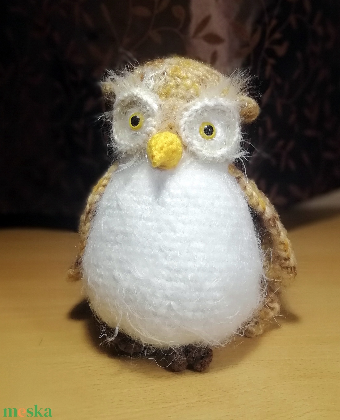Horgolt bagoly - játék & sport - plüssállat & játékfigura - bagoly - Meska.hu