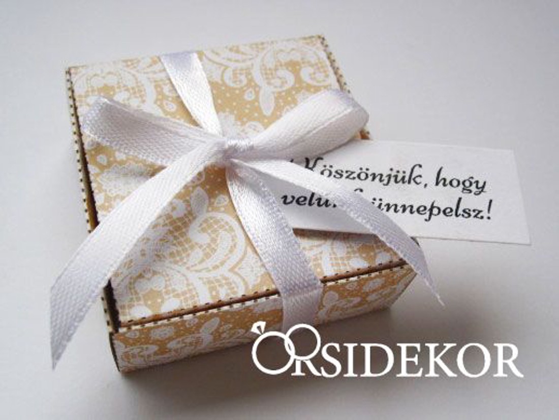 Köszönetajándék-doboz szalaggal - esküvő - emlék & ajándék - köszönőajándék - Meska.hu Köszönetajándék-doboz szalaggal - esküvő - emlék & ajándék - köszönőajándék - Meska.hu