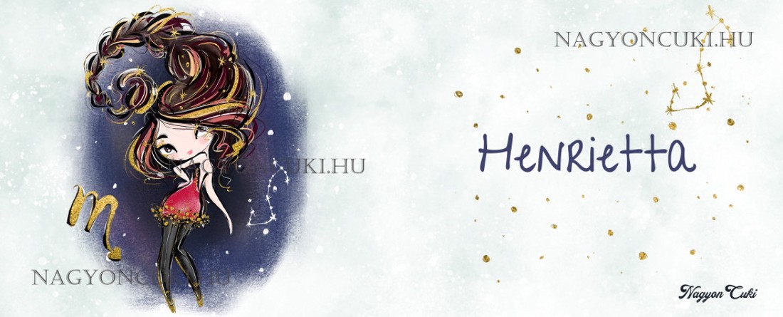 Személyre szabható - Barna hajú Csini Skorpió lány mintás bögre - otthon & életmód - konyhafelszerelés, tálalás - tálalás - bögre & csésze - Meska.hu