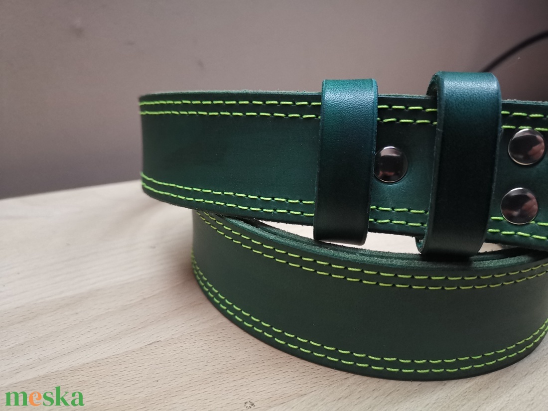 Növényi cserzésű festett bőr öv - ruha & divat - öv & övcsat - öv - Meska.hu