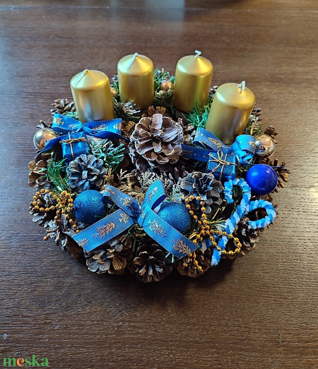 Tobozos adventi koszorú - karácsony - adventi díszek - adventi koszorú - Meska.hu Tobozos adventi koszorú - karácsony - adventi díszek - adventi koszorú - Meska.hu