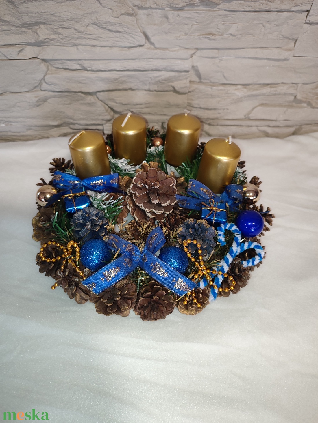 Tobozos adventi koszorú - karácsony - adventi díszek - adventi koszorú - Meska.hu Tobozos adventi koszorú - karácsony - adventi díszek - adventi koszorú - Meska.hu