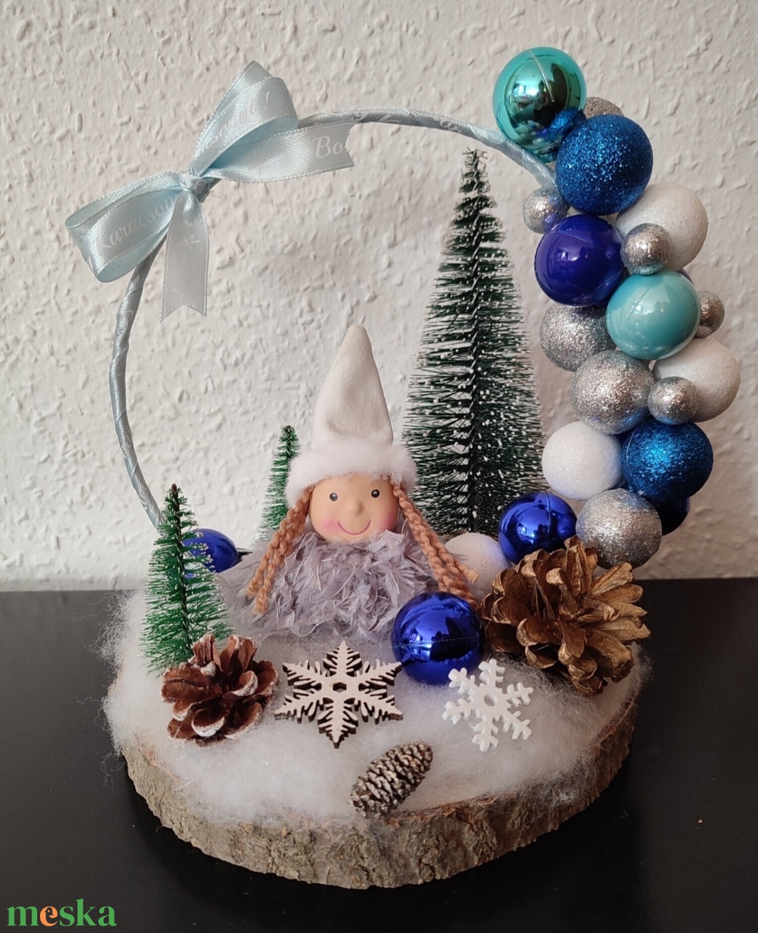 Karácsonyi karikás asztal dísz - karácsony - adventi díszek - adventi asztaldísz - Meska.hu Karácsonyi karikás asztal dísz - karácsony - adventi díszek - adventi asztaldísz - Meska.hu