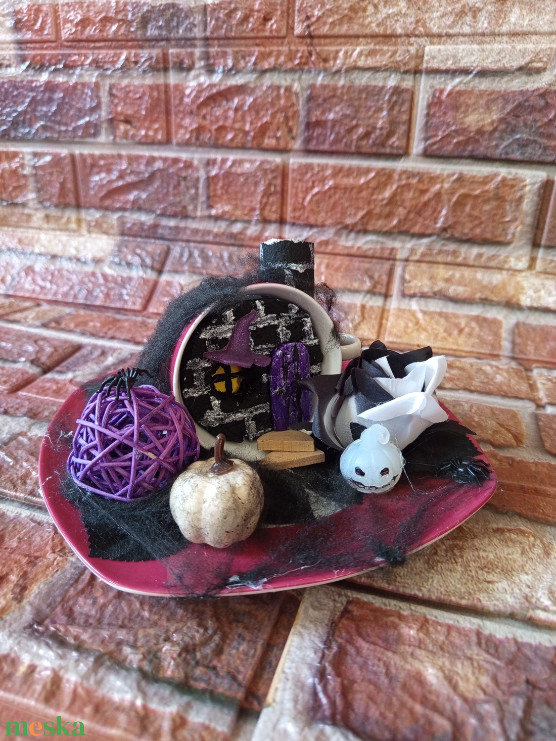 Halloween asztali dekoráció  - otthon & életmód - dekoráció - asztal és polc dekoráció - asztaldísz - Meska.hu