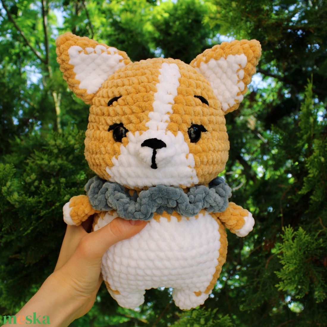 Horgolt corgi plüss - játék & sport - plüssállat & játékfigura - kutya - Meska.hu Horgolt corgi plüss - játék & sport - plüssállat & játékfigura - kutya - Meska.hu