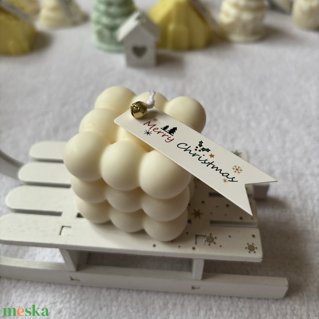 Téli Csodaország  natúr karácsonyi gyertya szett ajándékdobozban - karácsony - karácsonyi lakásdekoráció - karácsonyi illatgyertya, mécses - Meska.hu