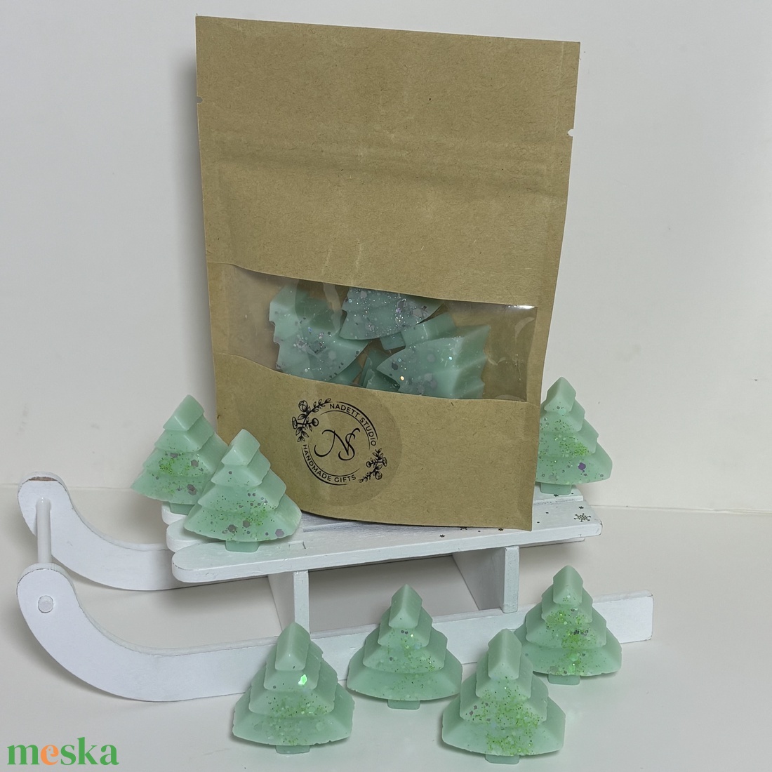 Téli Fenyves  Mini Karácsonyfa Illatviasz Szett  - otthon & életmód - gyertya, illat, aroma - illatviasz - Meska.hu