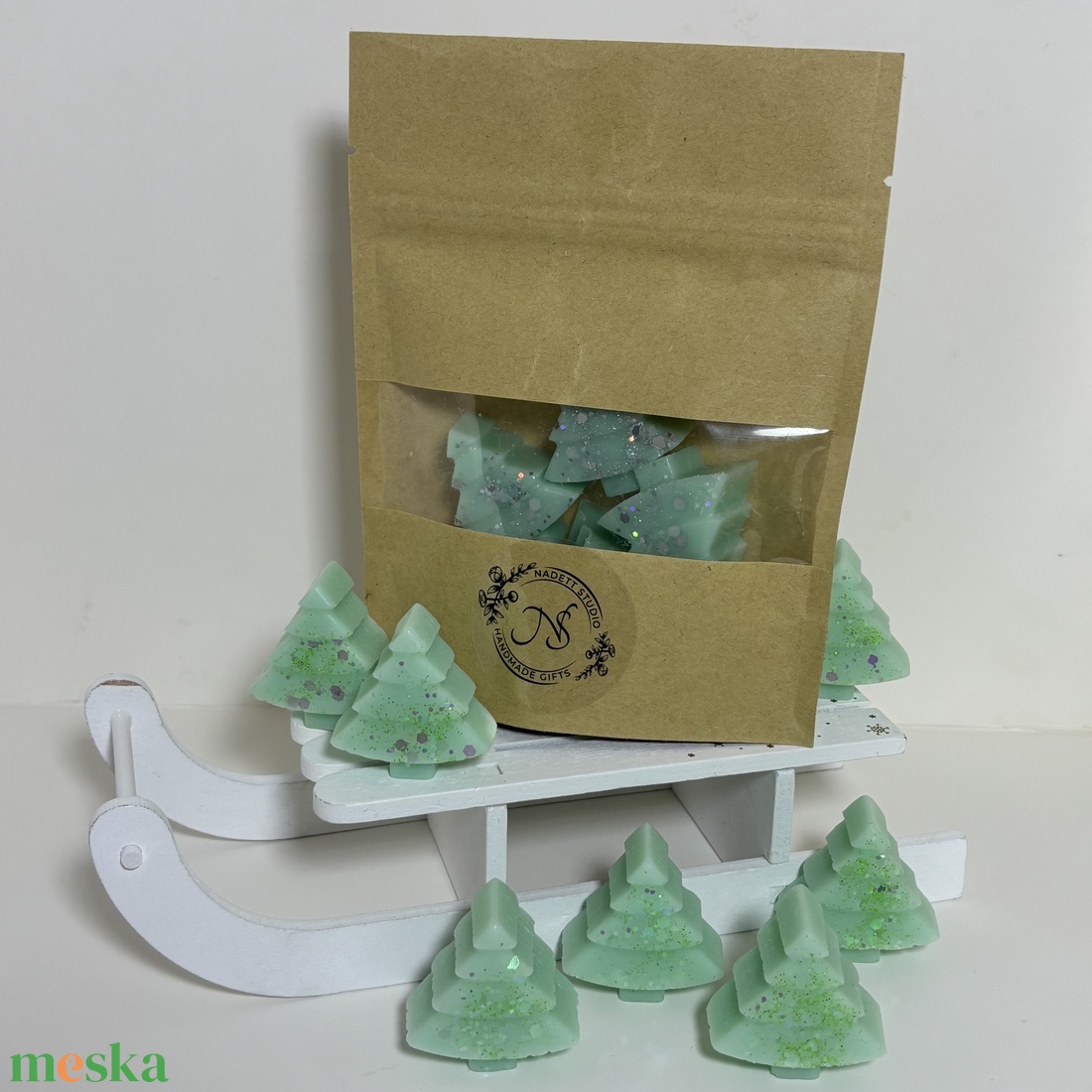 Téli Fenyves  Mini Karácsonyfa Illatviasz Szett  - otthon & életmód - gyertya, illat, aroma - illatviasz - Meska.hu