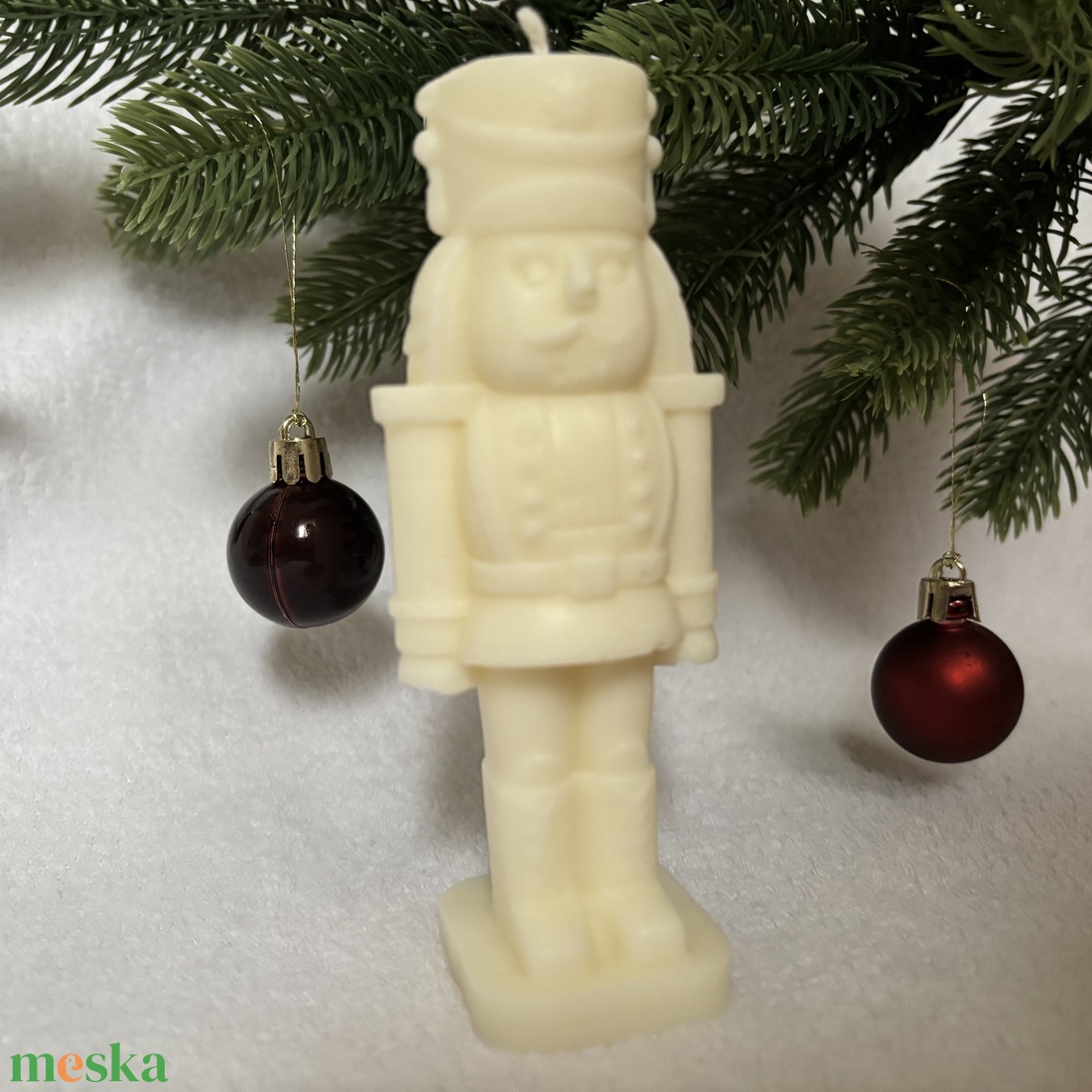 Téli Katona - kézműves diótörő gyertya - karácsony - karácsonyi lakásdekoráció - karácsonyi illatgyertya, mécses - Meska.hu