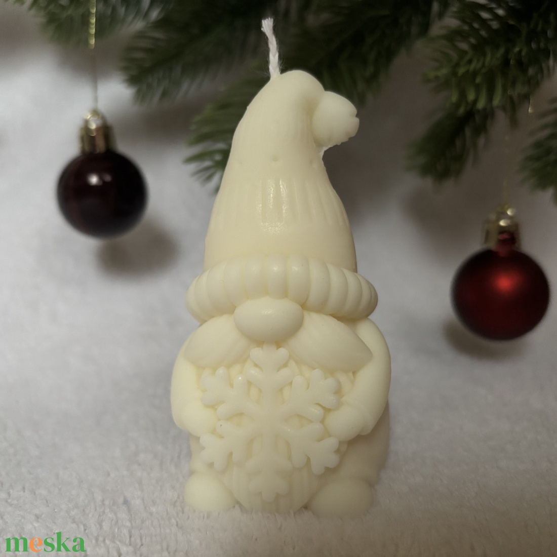 Apró Erdőlakó - kézműves manó gyertya - karácsony - karácsonyi lakásdekoráció - karácsonyi illatgyertya, mécses - Meska.hu