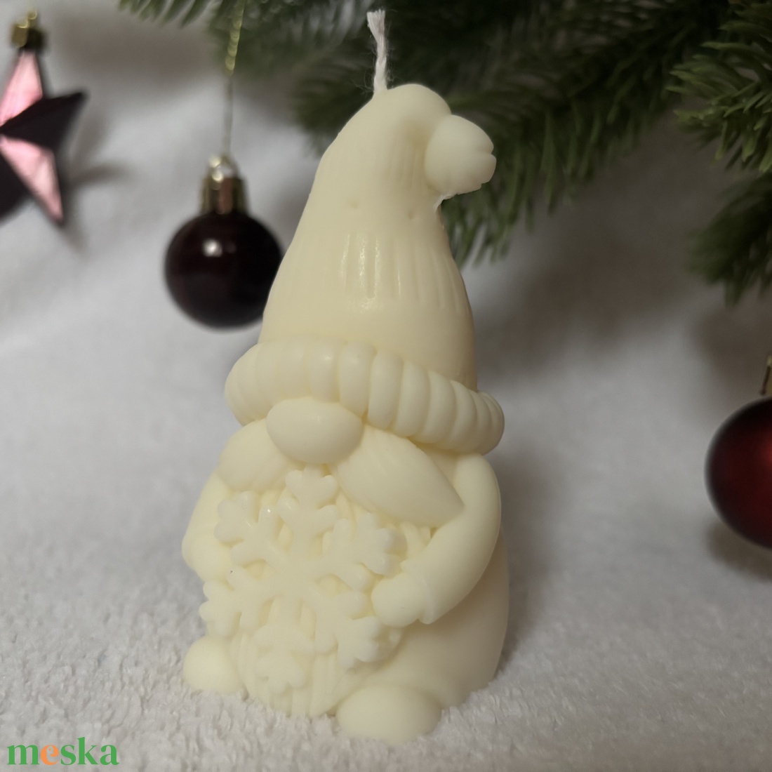 Apró Erdőlakó - kézműves manó gyertya - karácsony - karácsonyi lakásdekoráció - karácsonyi illatgyertya, mécses - Meska.hu