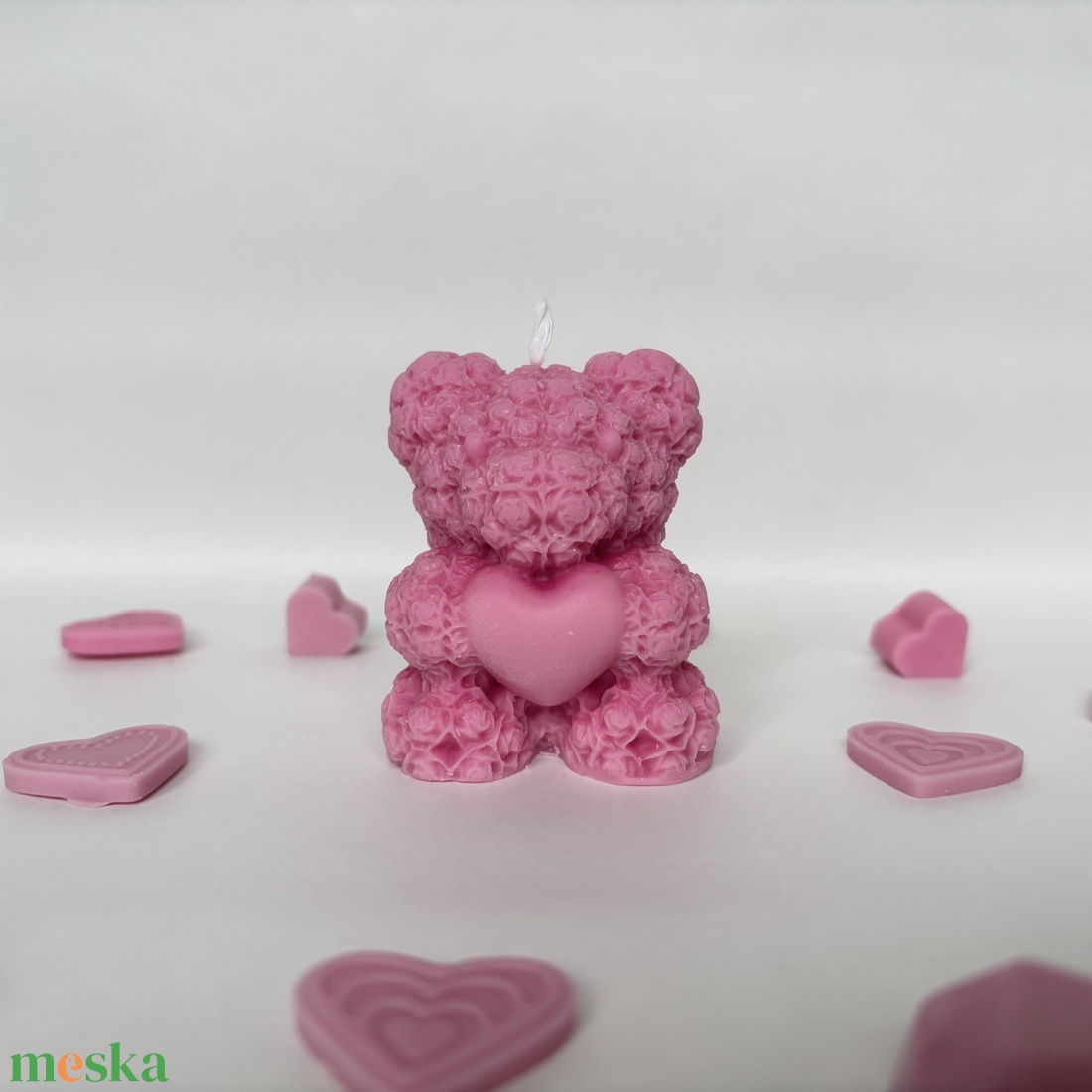 Rózsamaci gyertya � romantikus, kézzel készült ajándék  - otthon & életmód - gyertya, illat, aroma - gyertya - Meska.hu