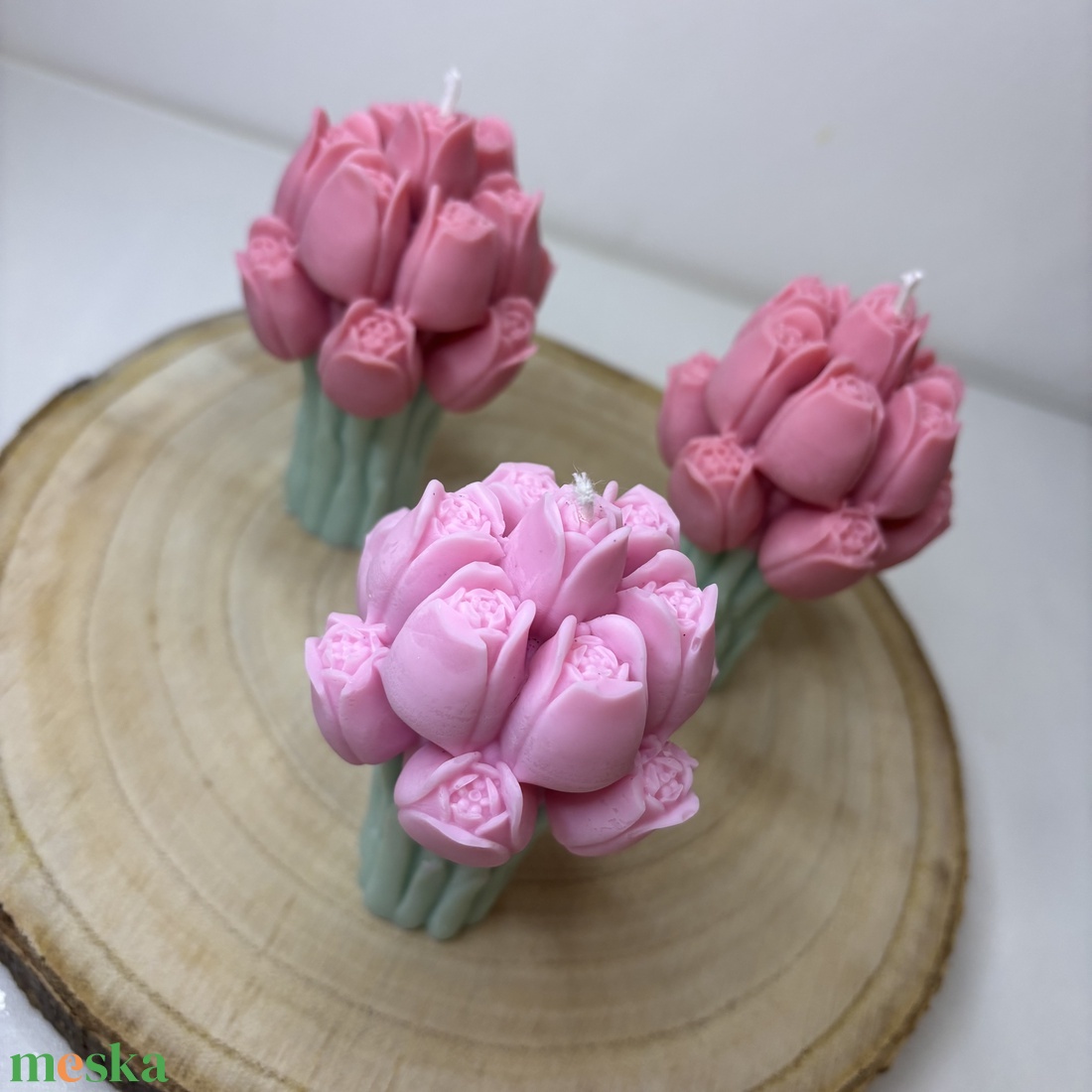 Tulipán csokor gyertya � kézzel készült dekor gyertya - otthon & életmód - gyertya, illat, aroma - gyertya - Meska.hu