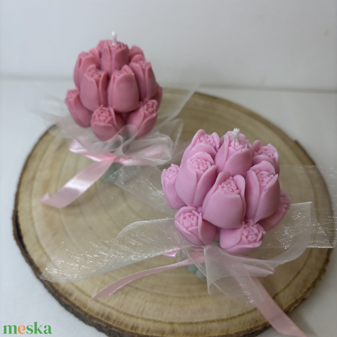 Tulipán csokor gyertya � kézzel készült dekor gyertya - otthon & életmód - gyertya, illat, aroma - gyertya - Meska.hu
