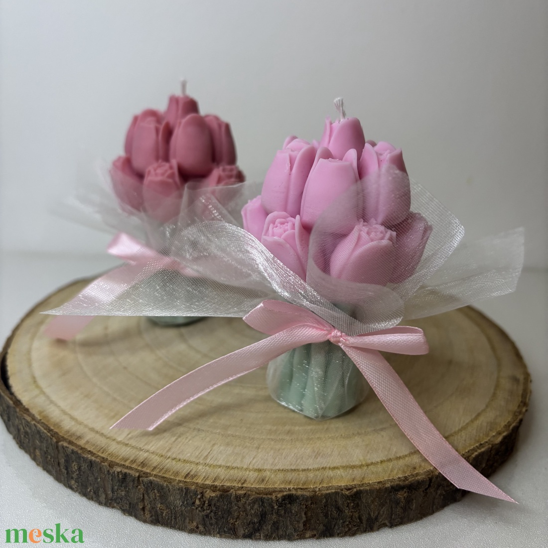 Tulipán csokor gyertya � kézzel készült dekor gyertya - otthon & életmód - gyertya, illat, aroma - gyertya - Meska.hu