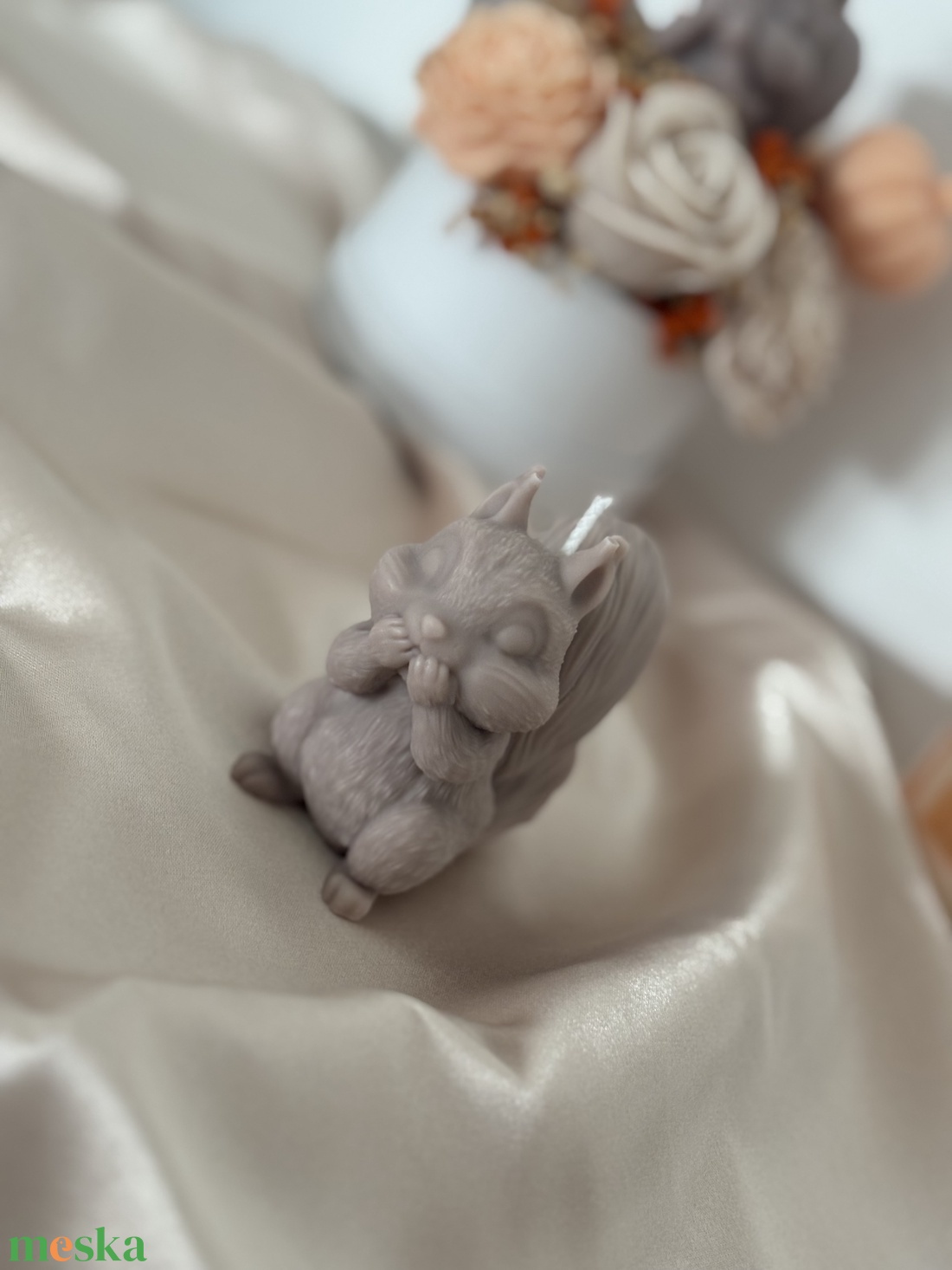 �� Őszi Mókus � sütőtök illatú kézműves gyertya ��� - otthon & életmód - gyertya, illat, aroma - gyertya - Meska.hu
