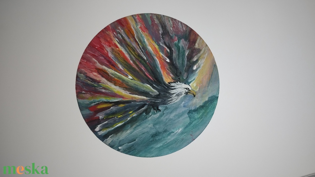 Hűtőmágnes akrilfestmény/A Tiszta Látás és az Az Ősz Lélegzetehüt - művészet - festmény - akril - Meska.hu