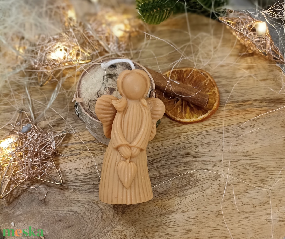 Angyal gyertya - karácsony - adventi díszek - adventi gyertyadíszek és koszorúdíszek - Meska.hu