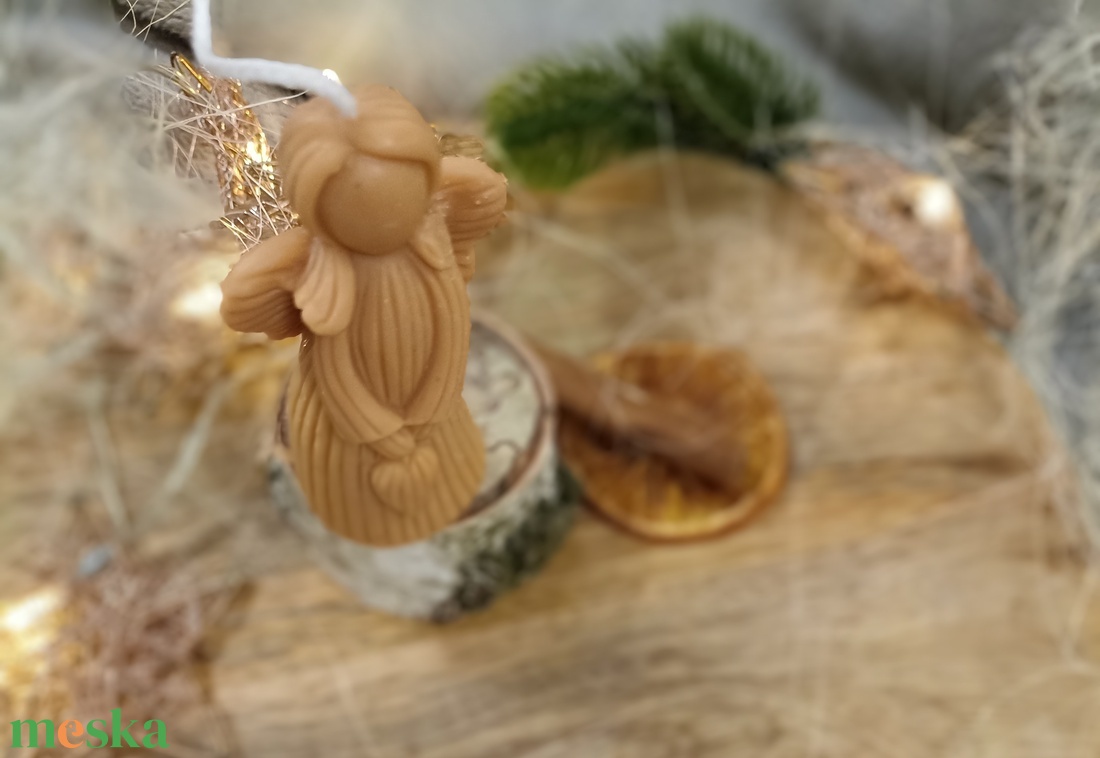 Angyal gyertya - karácsony - adventi díszek - adventi gyertyadíszek és koszorúdíszek - Meska.hu