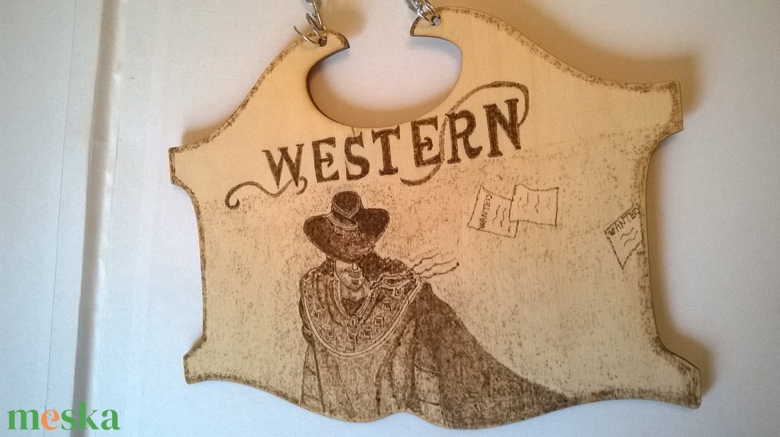 Westernes kép - otthon & életmód - dekoráció - fali és függő dekoráció - felirat - Meska.hu