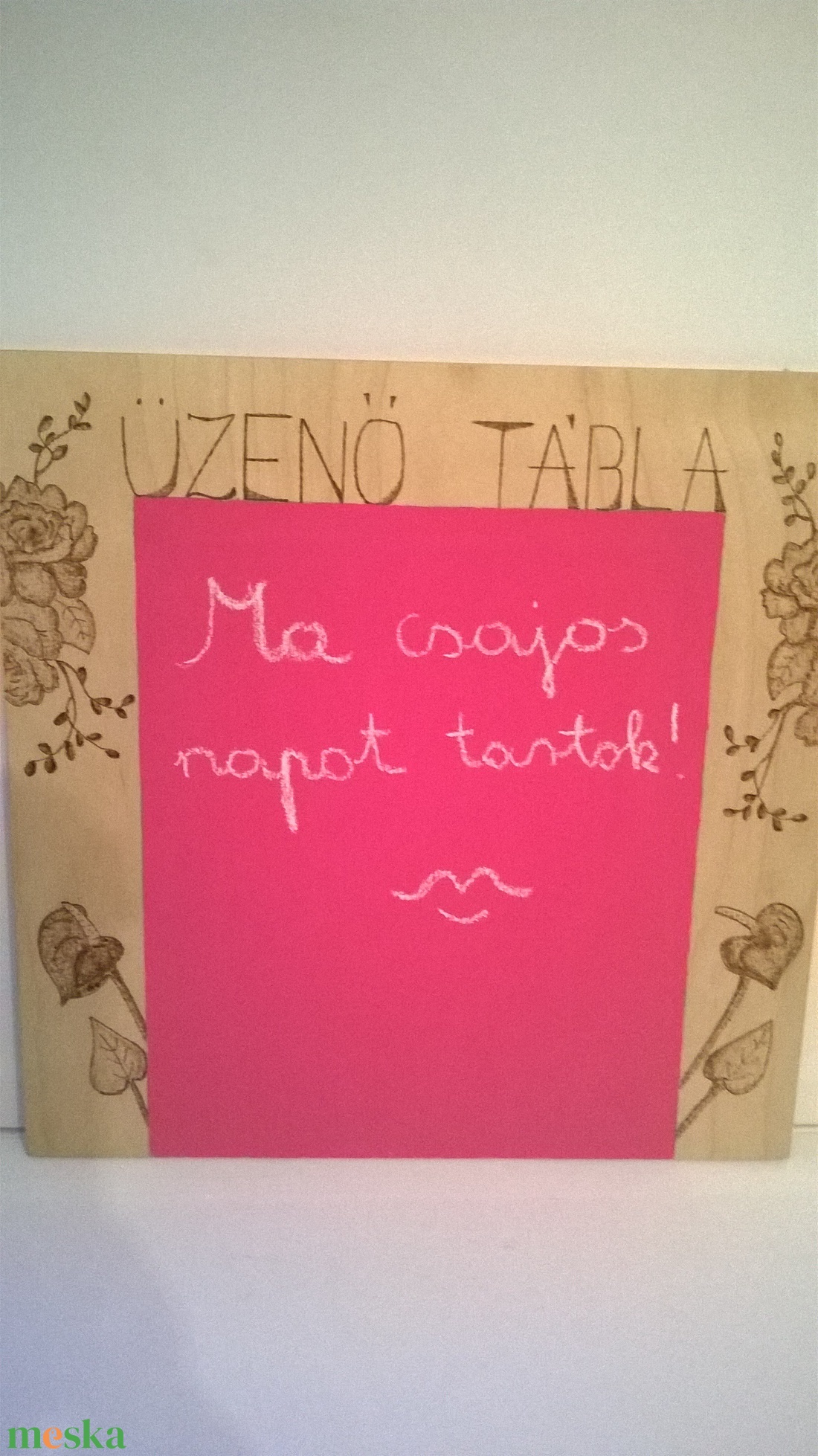 Pink üzenő tábla - otthon & életmód - dekoráció - kép & falikép - táblakép - Meska.hu Pink üzenő tábla - otthon & életmód - dekoráció - kép & falikép - táblakép - Meska.hu