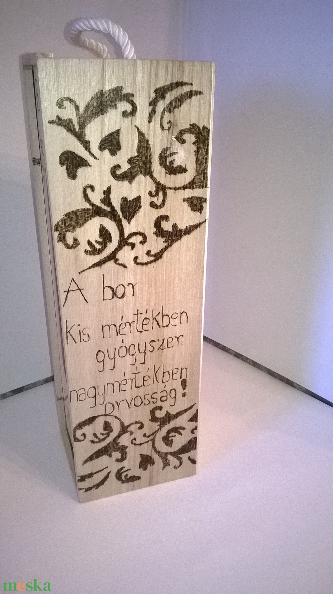 Boros italtartó doboz - otthon & életmód - konyhafelszerelés, tálalás - tálalás - bortartó - Meska.hu
