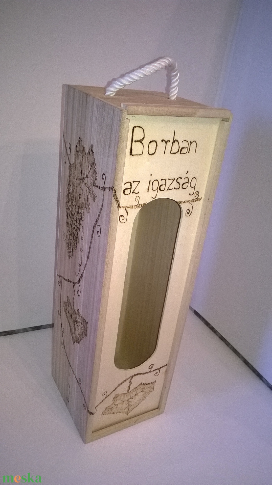 Boros italtartó doboz - otthon & életmód - konyhafelszerelés, tálalás - tálalás - bortartó - Meska.hu