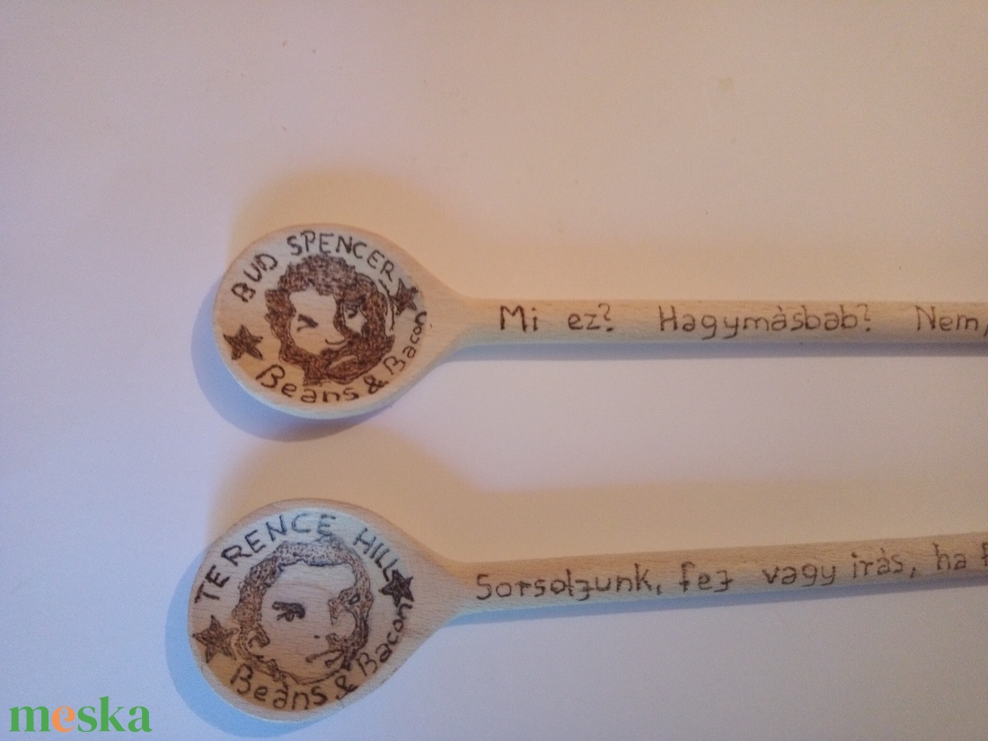 Bud Spencer-Terence Hill fa kanál szett - otthon & életmód - konyhafelszerelés, tálalás - tálalás - kanál & villa - Meska.hu Bud Spencer-Terence Hill fa kanál szett - otthon & életmód - konyhafelszerelés, tálalás - tálalás - kanál & villa - Meska.hu