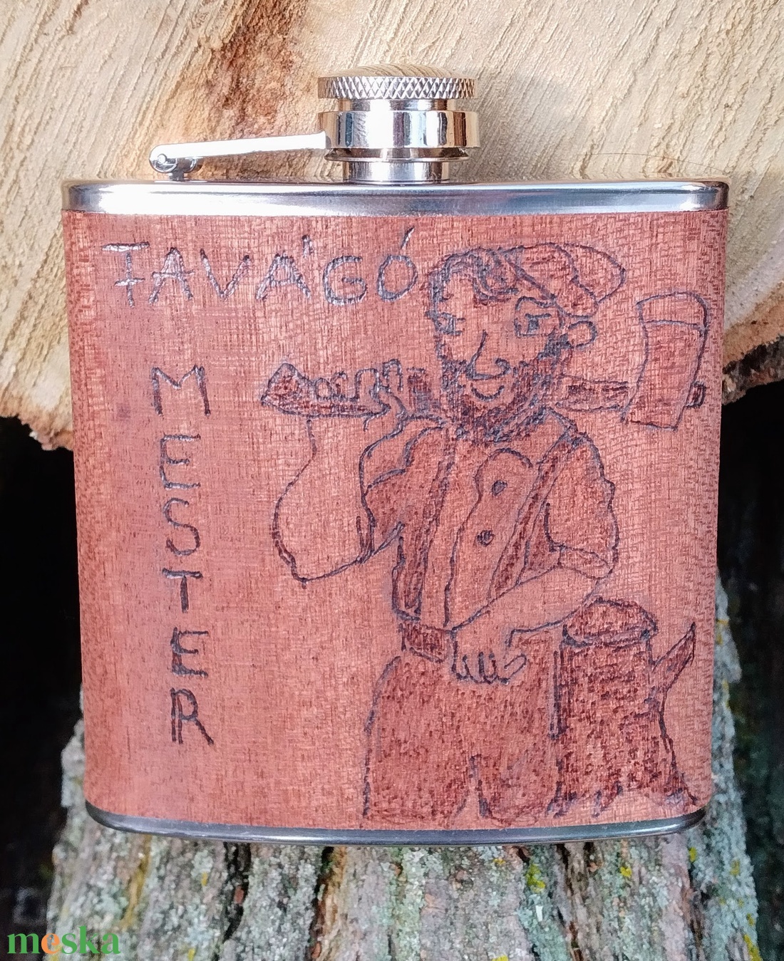 Favágó mester flaska - otthon & életmód - konyhafelszerelés, tálalás - flaska, csatos üveg - Meska.hu Favágó mester flaska - otthon & életmód - konyhafelszerelés, tálalás - flaska, csatos üveg - Meska.hu